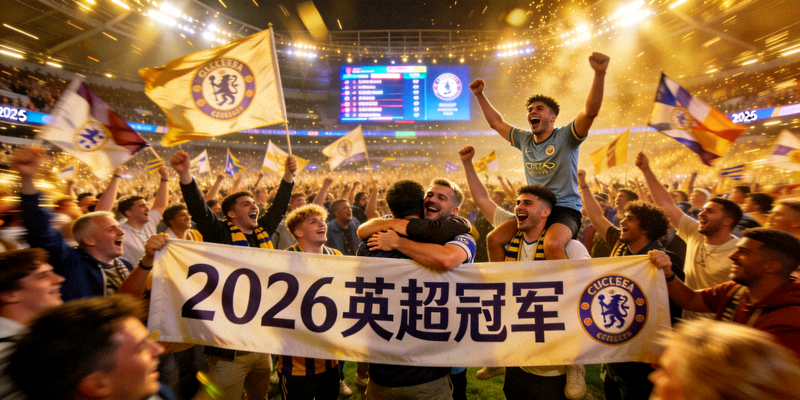 2026年英超联赛冠军争夺战图片 - 球迷欢呼场景